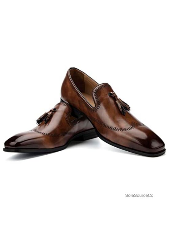 Other - Men's Premium Leather Suede Penny Loafers Slip-On Dress Shoes